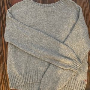 grey wool sweater